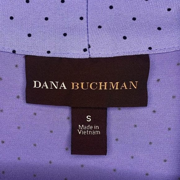 Dana Buchman Top Periwinkle Polka Dot Tank Small - Picture 3 of 6